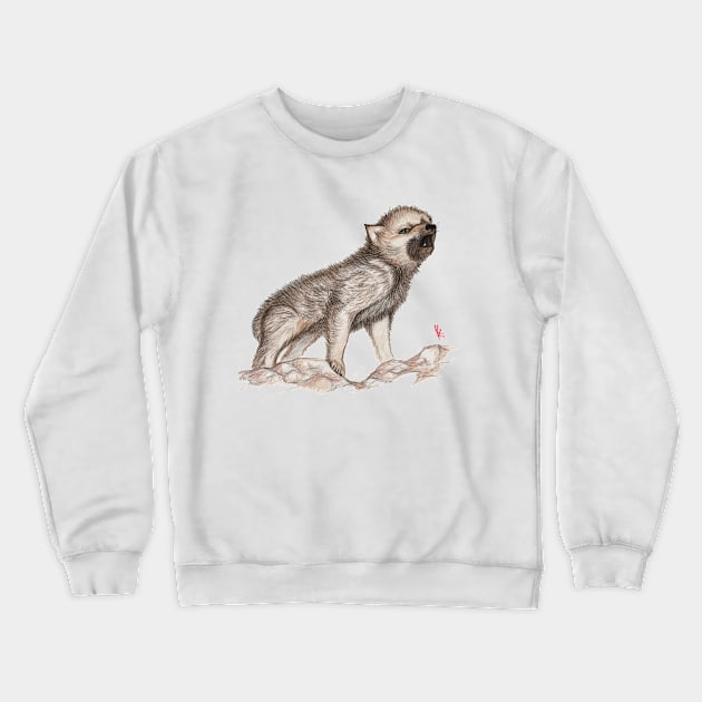 pup Crewneck Sweatshirt by blackmoonlight